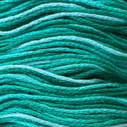  Ispe osztott hímzőfonal 8m színátmenetes 018 - Tengerzöld