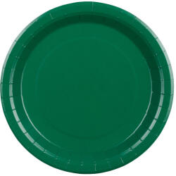  Sötétzöld papírtányérok, 23 cm, 6 darabos csomag (TPP102-012C)