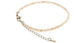 R. M. ékszer Fazettált rutilkvarc golyós ásvány karkötő állítható kapoccsal 4-5mm (060420)