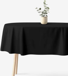 Goldea ovális pamut terítő - fekete 120 x 160 cm