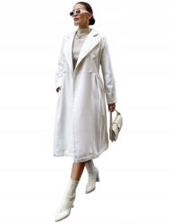 Shein Bézs Kétsoros Kabát Sima Hosszú Ujjú Gombok Zsebek Loveprices Xs