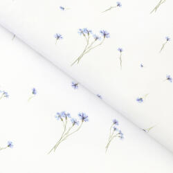 Goldea teflon szövet terítőknek - kék búzavirág 160 cm
