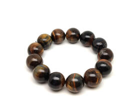 R. M. ékszer Sólyomszem golyós ásvány karkötő 17-19mm (060532)