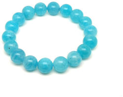 R. M. ékszer A minőségű amazonit golyós ásvány karkötő 11-12mm (058245)