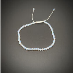 R. M. ékszer Fazettált opalit golyós ásvány karkötő csúszócsomóval 4-5mm (060392)