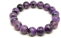 R. M. ékszer Csaroit golyós ásvány karkötő 13mm (060521)