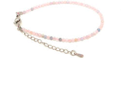 R. M. ékszer Fazettált berill golyós ásvány karkötő állítható kapoccsal 2-2, 5mm (060410)