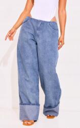 Prettylittlething Kék Klasszikus Egyenes Szárú Farmer Nadrág Prettylittlething 40