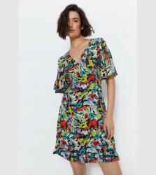 Warehouse Többszínű Többszínű Ruha Rövid Ujjal És V- Warehouse 36