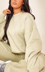 Prettylittlething Zöld Klasszikus Laza Sima Hosszú Ujjú Pulóver Prettylittlething XL