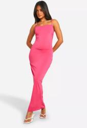 Boohoo Rózsaszín Klasszikus Illeszkedő Sima Ruha Maxi Vállpántok Boohoo 38