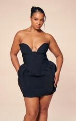 Prettylittlething Fekete Illeszkedő Ruha Mini Klasszikus Prettylittlething 58