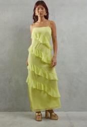 Warehouse Lime Klasszikus Maxi Ruha Chiffon Fodrokkal Warehouse 44