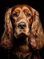 NORIMPEX - Puzzle Tablou Diamant: Setter irlandez 30x40 cm - 1 - 39 piese