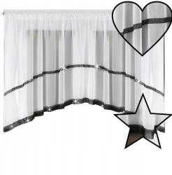  Függöny Fekete Cirkóniákkal Ragyogás és Modern Design 300x150 Fátyol L 236 (L 236-25B)