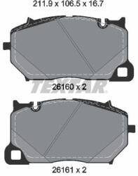 TEXTAR Sada brzdových platničiek kotúčovej brzdy TEXTAR 2616001 (2616001)