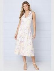 Oasis Rózsaszín Ruha Virágmintás Bő Szabású Midaxi Klasszikus Oasis 44