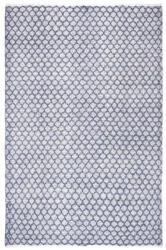 Bizzotto Covor poliester alb albastru interior, exterior Chander 200x300 cm (0607955) Covor