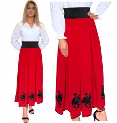  Női Hegyi Népi Maxi Pliszírozott Hímzett Szoknya Kiváló minőség XXL