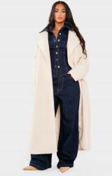 Prettylittlething Krémszínű Klasszikus Hosszú Ujjú Átmeneti Kabát Prettylittlething 34