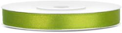 PartyDeco Panglică din satin - măr verde 6mm/25m