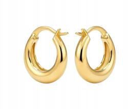  Aranyozott karika fülbevaló 17 mm réz (złote kolczyki stal)