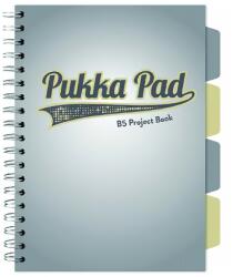 Pukka Pad Spirálos Jegyzetfüzet B5 Pukka Pad 100 K. Ezüst Kockás (3112(GY))