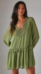 Warehouse Zöld Siffon Miniruha Ruha Ujjúval Gyöngyökkel Warehouse 42