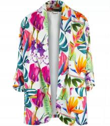 Agrafka Blézer blézer öltöny virág laza mintás színes virágok 50/52 (5905756000937)