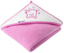 Akuku Kapucnis takaró Akuku 100 x 100 cm Tigris rózsaszín (A1253)