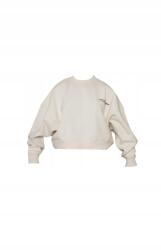 Prettylittlething Krémszínű Hosszú Ujjú Pulóver Laza Logó Feliratok Prettylittlething XL