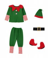  Manó Jelmez Gyerekeknek 120-ES Méret Mikulás Segítő Karácsonyi Jelmez