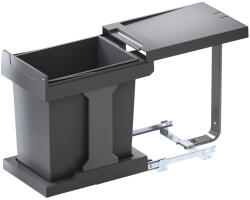 Hafele Cos de gunoi extractibil Hailo Solo 1 x 20 litri, gri (502.43.317) Cos de gunoi