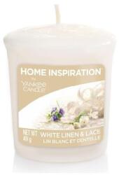 Yankee Candle Yc. Hi Mintagyertya/White Linen & Lace