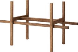 SQUARELY Suport vertical StandWIDE culoarea lemnului de stejar nuanță închisă pentru ghiveciul cu sistem de autoudare GrowWIDE (212-4A0)