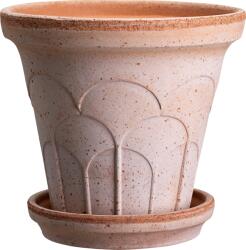 Bergs Potter Ghiveci cu farfurie Fleur, 16 cm, roz (FLER16S)