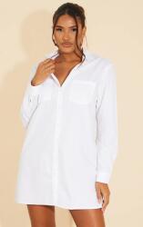 Prettylittlething Fehér Ingruha Ruha Ujjú Gallérral Prettylittlething 38