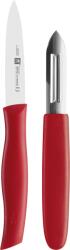 ZWILLING Cuțit pentru decojire și decojitor Twin Grip roșu (38634-000-0)