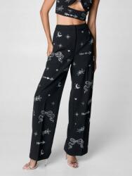 Nasty Gal Fekete Hosszú Klasszikus Egyenes Nadrág Strassz Díszítéssel Nasty Gal 38