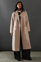 Warehouse Bézs Klasszikus Kabát Kétsoros Sima Gallér Warehouse 40