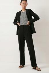 Oasis Fekete Hosszú Klasszikus Egyenes Szárú Nadrág Magas Oasis 36-OS
