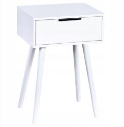 Kesper Éjjeliszekrény Fiókkal Fehér Fenyő Fa Asztal 40 X 30 X 59 CM (15970-kpr)