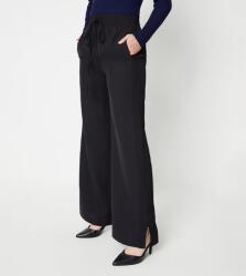 Wallis Fekete Klasszikus Hosszú Nadrág Egyenes Szárú Oldalhasítékokkal Wallis 42