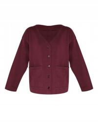 Prettylittlething Klasszikus Bordó Kardigán Gombos Zsebek Sima Prettylittlething Xs