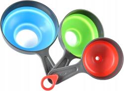  3 Db-os Összecsukható Szilikon Tölcsér Szett Univerzális Konyhai (B0CZ3WZC66)