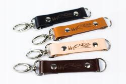  Bőr kulcstartó karabinerrel Felső kulcstartó a hegyek szerelmeseinek szilárd színek (brelok karabińczyk góry)