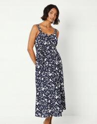 Dorothy Perkins Fehér-sötétkék Midaxi Ruha Virágmintás Vállpántokkal Dorothy Perkins 38