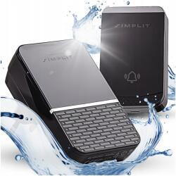 Simplit Vezeték Nélküli Csengő Vízálló Kültéri Ajtóhoz 260M IP44 B5 (B512)