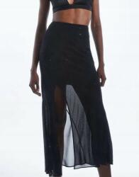 Karen Millen Fekete Klasszikus Midaxi Szoknya Egyenes Strasszos Cipzár Karen Millen 38