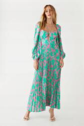 Warehouse Zöld Maxi Ruha Hosszú Ujjú Klasszikus Virágmintás Warehouse 34